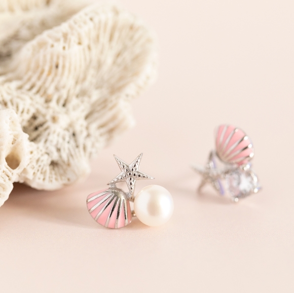 Ocean Treasures Studs (S925) - Only 3 left! - Picture 4 of 7